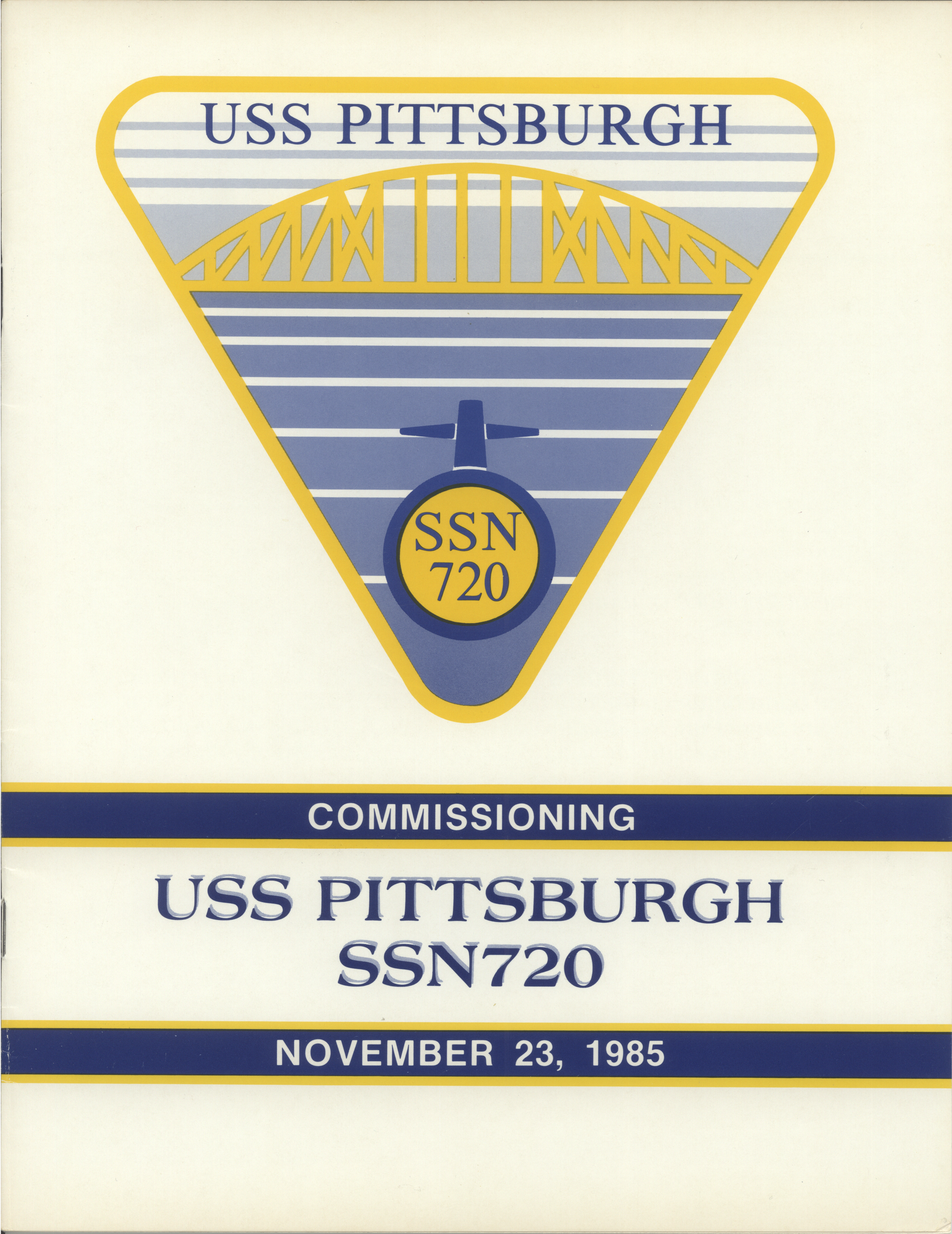 USS Pittsburgh Commissioning Program